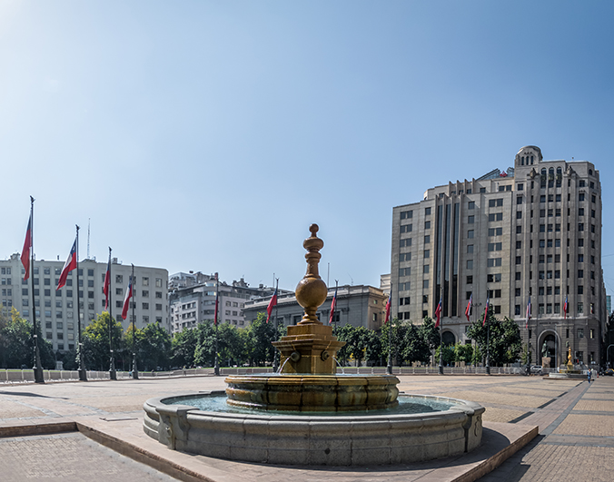 Plaza de la Constituicion (Constitution Square) - Santiago, Chil