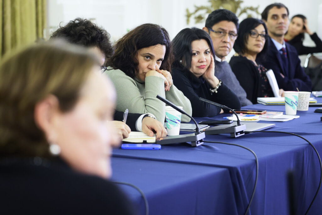 Comisionados y consejeros constitucionales en Comisión de Sistema Político.